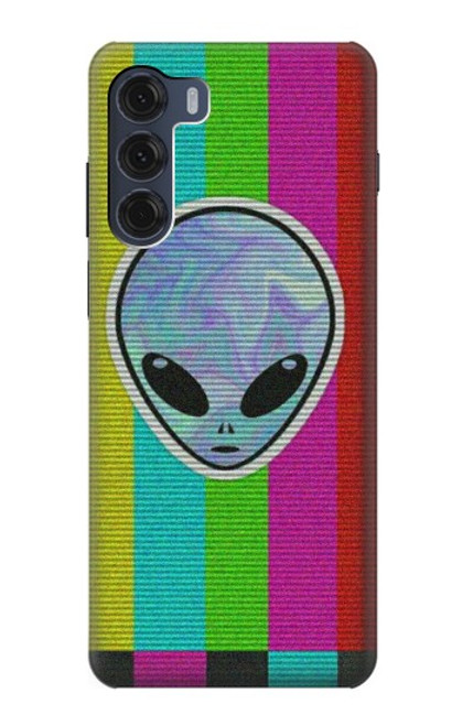 W3437 Extraterrestre Aucun signal Etui Coque Housse et Flip Housse Cuir pour Motorola Moto G200 5G