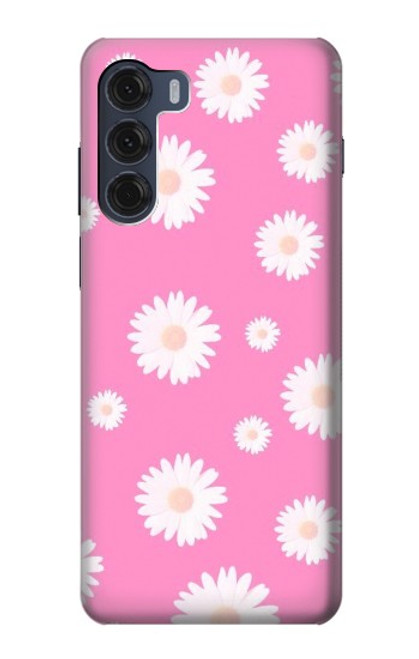 W3500 Motif floral rose Etui Coque Housse et Flip Housse Cuir pour Motorola Moto G200 5G