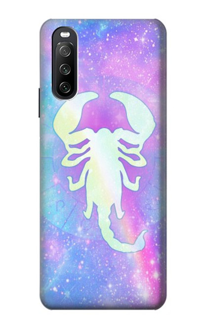 W3267 Zodiaque Scorpion Etui Coque Housse et Flip Housse Cuir pour Sony Xperia 10 III Lite