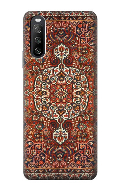 W3813 Motif de tapis persan Etui Coque Housse et Flip Housse Cuir pour Sony Xperia 10 III Lite