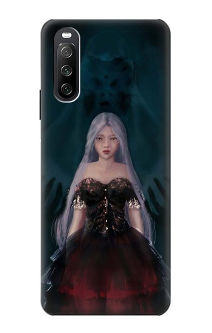 W3847 Lilith Devil Bride Gothique Fille Crâne Grim Reaper Etui Coque Housse et Flip Housse Cuir pour Sony Xperia 10 III Lite