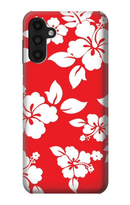 W1949 Motif Hibiscus hawaïenne Etui Coque Housse et Flip Housse Cuir pour Samsung Galaxy A13 4G