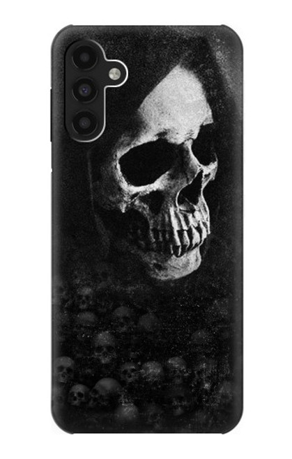 W3333 Crâne mort Faucheuse Etui Coque Housse et Flip Housse Cuir pour Samsung Galaxy A13 4G