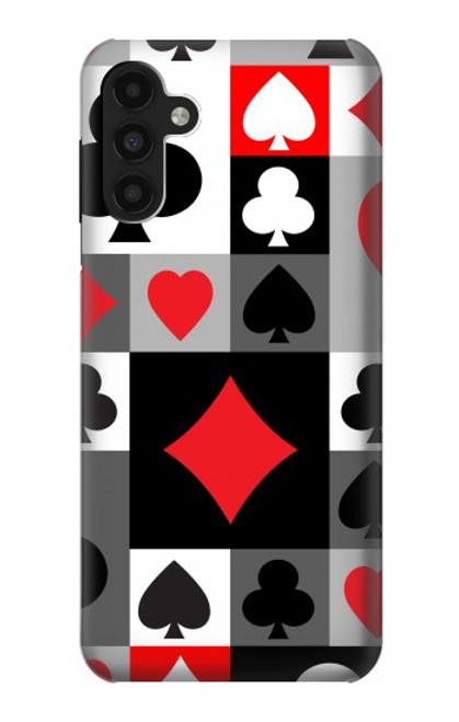 W3463 Costume Poker Carte Etui Coque Housse et Flip Housse Cuir pour Samsung Galaxy A13 4G