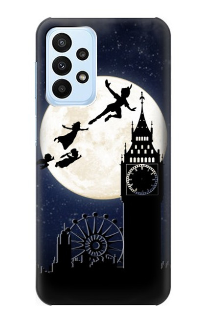 W3249 Peter Pan Pleine Lune Nuit Etui Coque Housse et Flip Housse Cuir pour Samsung Galaxy A23