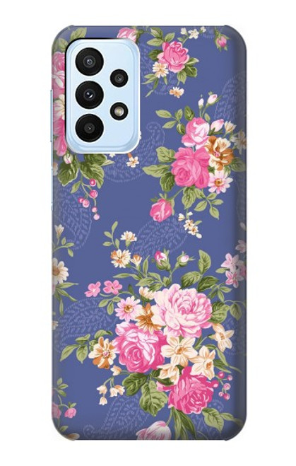 W3265 Motif Fleur millésimé Etui Coque Housse et Flip Housse Cuir pour Samsung Galaxy A23