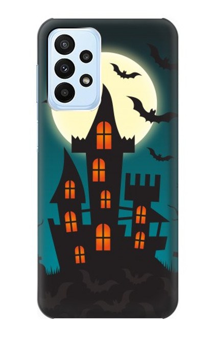 W3268 Château Halloween Festival Etui Coque Housse et Flip Housse Cuir pour Samsung Galaxy A23