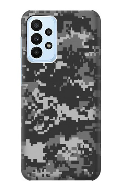 W3293 Urban Noir Camo Camouflage Etui Coque Housse et Flip Housse Cuir pour Samsung Galaxy A23