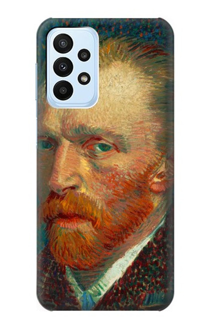 W3335 Vincent Van Gogh Autoportrait Etui Coque Housse et Flip Housse Cuir pour Samsung Galaxy A23