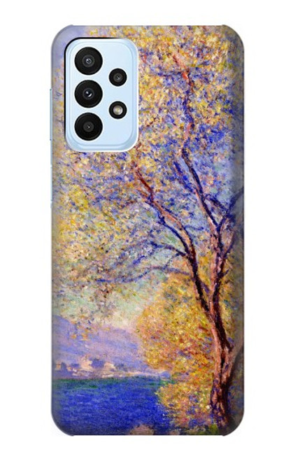 W3339 Claude Monet Antibes vue des jardins Salis Etui Coque Housse et Flip Housse Cuir pour Samsung Galaxy A23