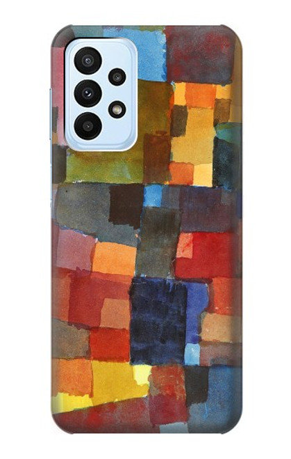 W3341 Paul Klee Raumarchitekturen Etui Coque Housse et Flip Housse Cuir pour Samsung Galaxy A23