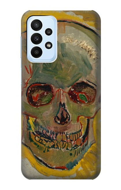 W3359 Vincent Van Gogh Crâne Etui Coque Housse et Flip Housse Cuir pour Samsung Galaxy A23