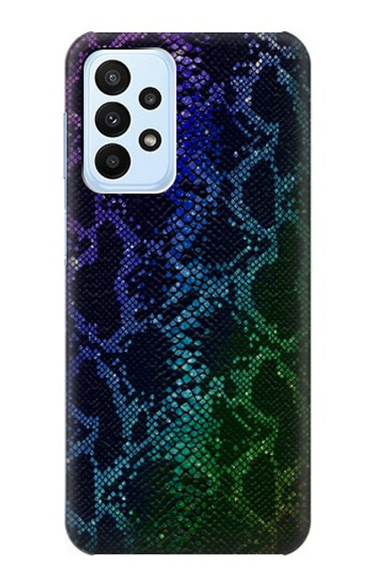 W3366 Arc en ciel Python graphique Imprimer Peau Etui Coque Housse et Flip Housse Cuir pour Samsung Galaxy A23