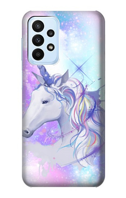 W3375 Licorne Etui Coque Housse et Flip Housse Cuir pour Samsung Galaxy A23