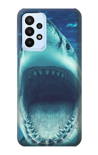 W3548 Requin-tigre Etui Coque Housse et Flip Housse Cuir pour Samsung Galaxy A23