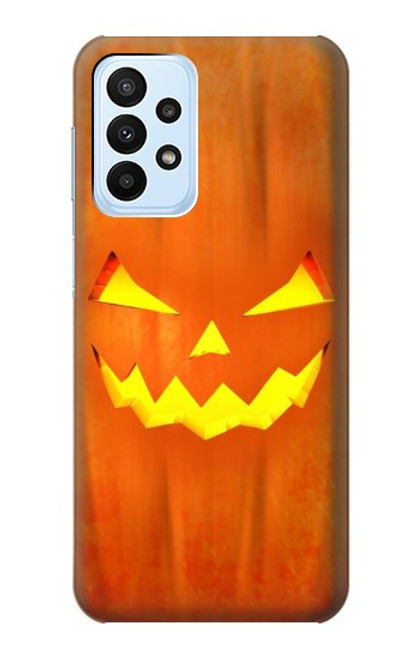 W3828 Citrouille d'Halloween Etui Coque Housse et Flip Housse Cuir pour Samsung Galaxy A23