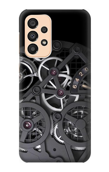 W3176 A l'intérieur Montre Noir Etui Coque Housse et Flip Housse Cuir pour Samsung Galaxy A33 5G