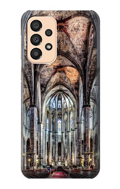 W3210 Santa Maria Del Mar Cathedral Etui Coque Housse et Flip Housse Cuir pour Samsung Galaxy A33 5G