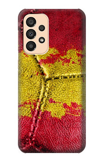 W3315 Espagne Drapeau graphique Football Millésime Etui Coque Housse et Flip Housse Cuir pour Samsung Galaxy A33 5G