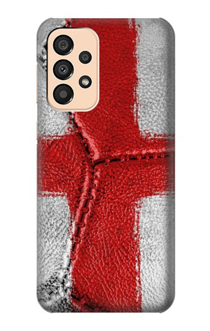 W3316 Angleterre Drapeau graphique Football Millésime Etui Coque Housse et Flip Housse Cuir pour Samsung Galaxy A33 5G