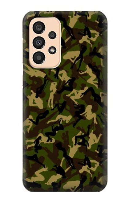 W3356 Camo camouflage de fille Etui Coque Housse et Flip Housse Cuir pour Samsung Galaxy A33 5G