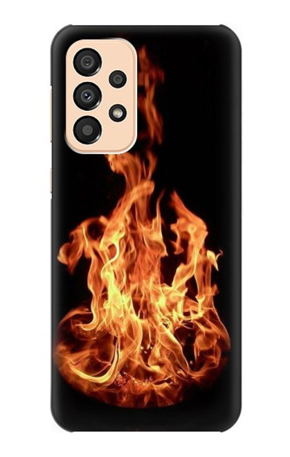 W3379 Cadre d'incendie Etui Coque Housse et Flip Housse Cuir pour Samsung Galaxy A33 5G