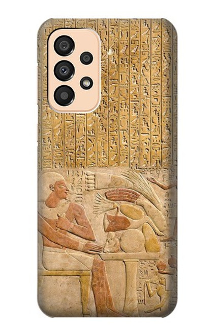 W3398 Egypte Stela Montouhotep Etui Coque Housse et Flip Housse Cuir pour Samsung Galaxy A33 5G