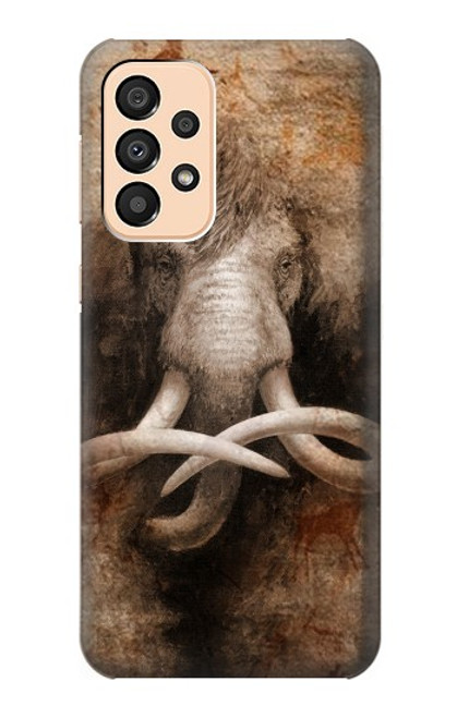 W3427 Mammoth Ancient Art la Grotte Etui Coque Housse et Flip Housse Cuir pour Samsung Galaxy A33 5G