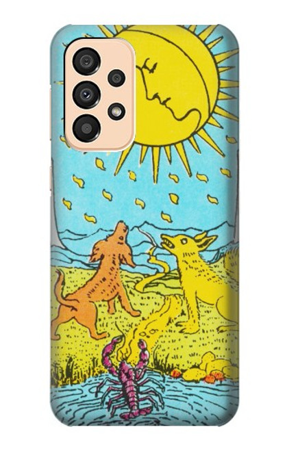 W3435 Carte de tarot Lune Etui Coque Housse et Flip Housse Cuir pour Samsung Galaxy A33 5G