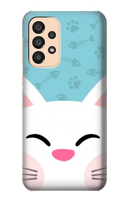 W3542 Chat mignon Dessin animé Etui Coque Housse et Flip Housse Cuir pour Samsung Galaxy A33 5G