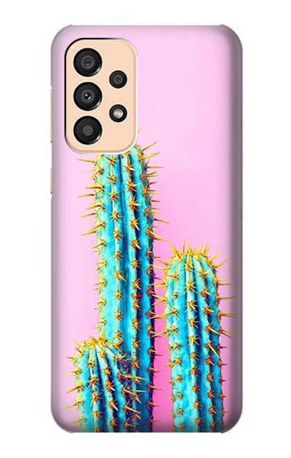 W3673 Cactus Etui Coque Housse et Flip Housse Cuir pour Samsung Galaxy A33 5G
