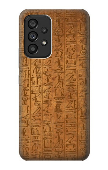 W2805 Égyptien Papyrus d'Ani Etui Coque Housse et Flip Housse Cuir pour Samsung Galaxy A53 5G