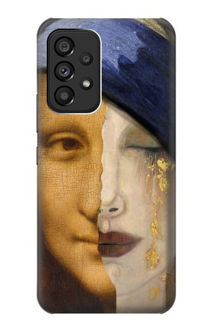 W3853 La Joconde Gustav Klimt Vermeer Etui Coque Housse et Flip Housse Cuir pour Samsung Galaxy A53 5G