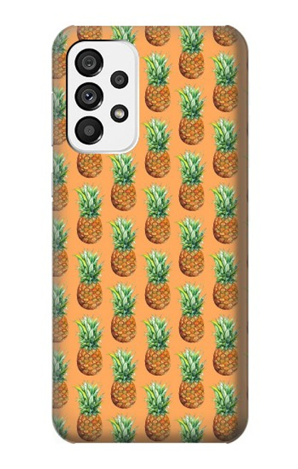 W3258 Motif ananas Etui Coque Housse et Flip Housse Cuir pour Samsung Galaxy A73 5G