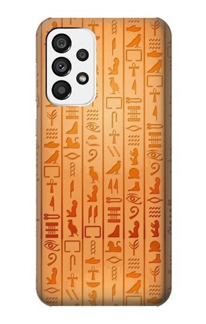 W3440 Hiéroglyphes égyptiens Etui Coque Housse et Flip Housse Cuir pour Samsung Galaxy A73 5G