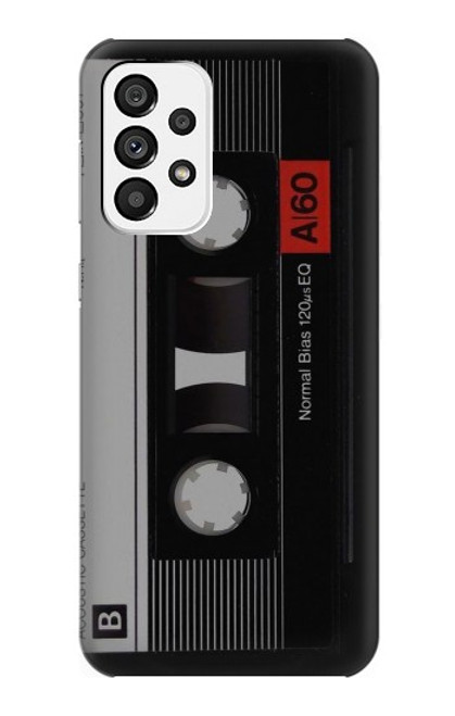 W3516 Ruban cassette millésimé Etui Coque Housse et Flip Housse Cuir pour Samsung Galaxy A73 5G
