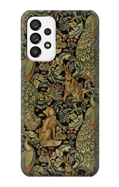 W3661 William Morris Forest Velvet Etui Coque Housse et Flip Housse Cuir pour Samsung Galaxy A73 5G