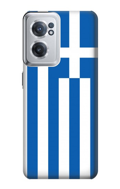 W3102 Drapeau de la Grèce Etui Coque Housse et Flip Housse Cuir pour OnePlus Nord CE 2 5G