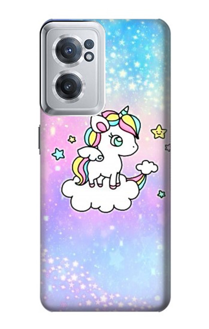 W3256 Mignon Licorne Etui Coque Housse et Flip Housse Cuir pour OnePlus Nord CE 2 5G