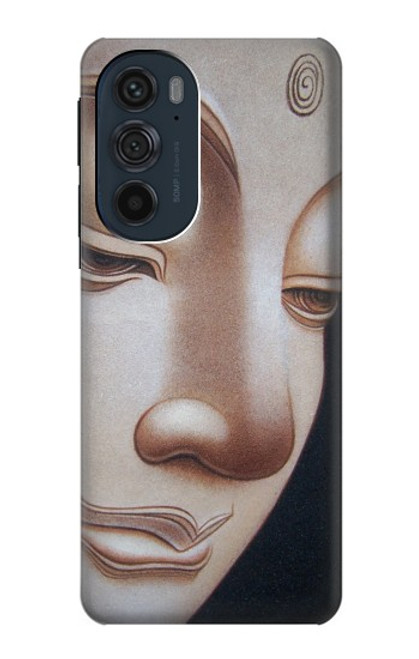 W1255 Visage du Bouddha Etui Coque Housse et Flip Housse Cuir pour Motorola Edge 30 Pro