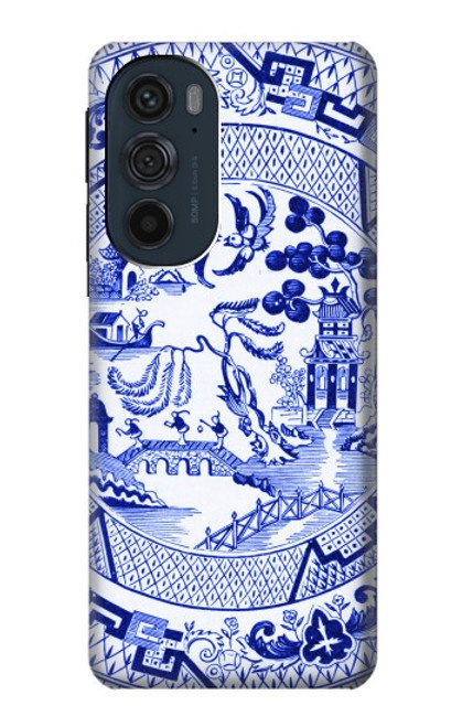 W2768 Motif Willow Graphique Etui Coque Housse et Flip Housse Cuir pour Motorola Edge 30 Pro