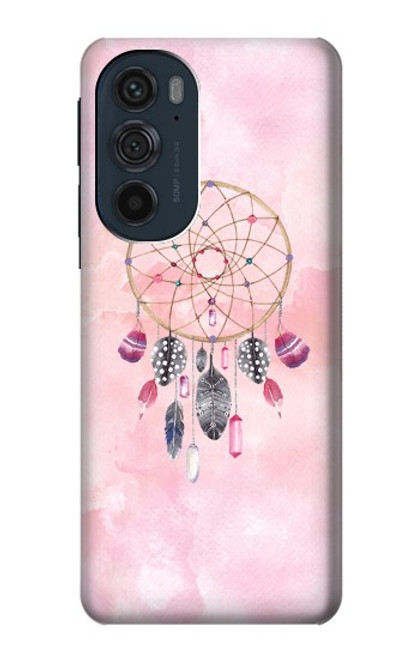 W3094 Peinture Dreamcatcher Aquarelle Etui Coque Housse et Flip Housse Cuir pour Motorola Edge 30 Pro