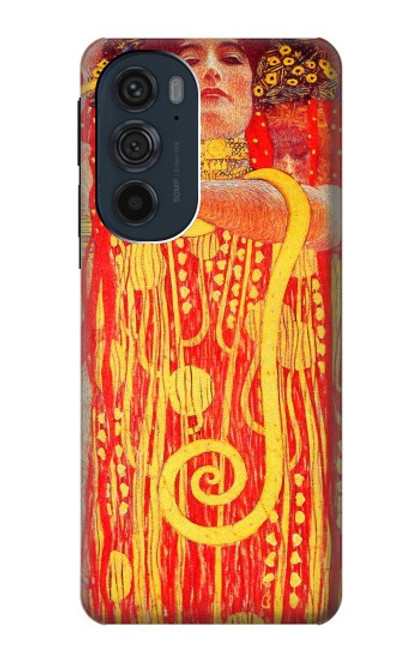 W3352 Gustav Klimt Médecine Etui Coque Housse et Flip Housse Cuir pour Motorola Edge 30 Pro