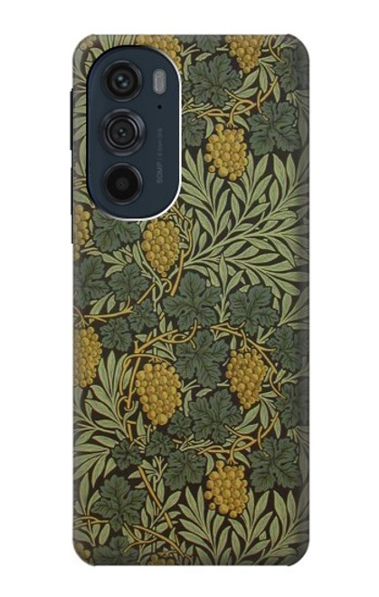 W3662 William Morris Vine Pattern Etui Coque Housse et Flip Housse Cuir pour Motorola Edge 30 Pro