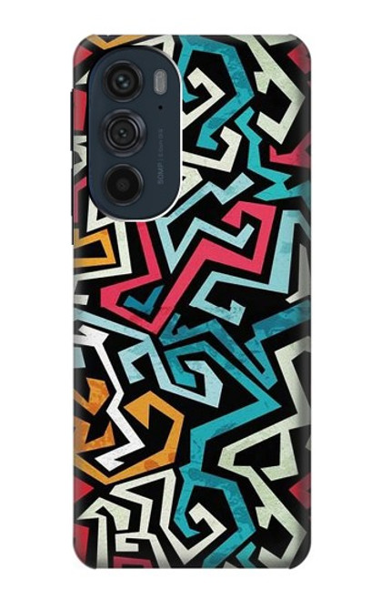 W3712 Motif Pop Art Etui Coque Housse et Flip Housse Cuir pour Motorola Edge 30 Pro