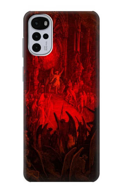 W3583 Paradis perdu Satan Etui Coque Housse et Flip Housse Cuir pour Motorola Moto G22