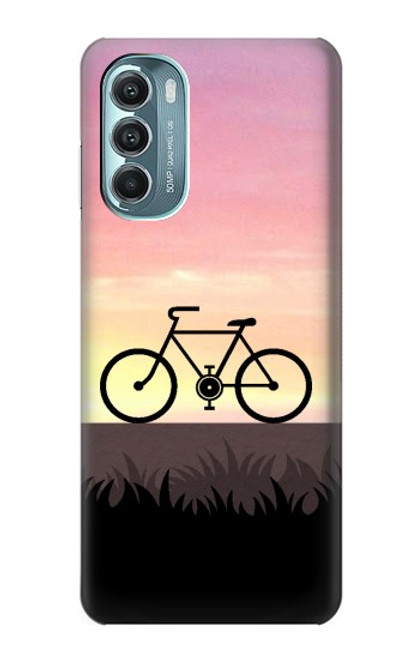 W3252 vélo Coucher de soleil Etui Coque Housse et Flip Housse Cuir pour Motorola Moto G Stylus 5G (2022)