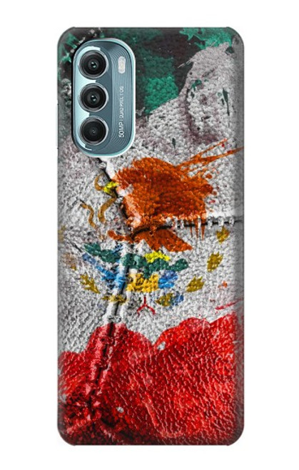 W3314 Mexique Drapeau Vinatage Football Graphique Etui Coque Housse et Flip Housse Cuir pour Motorola Moto G Stylus 5G (2022)