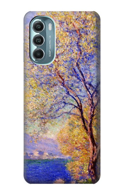 W3339 Claude Monet Antibes vue des jardins Salis Etui Coque Housse et Flip Housse Cuir pour Motorola Moto G Stylus 5G (2022)