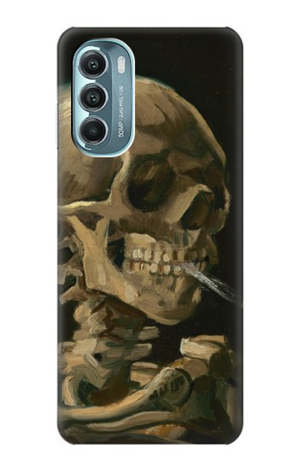 W3358 Vincent Van Gogh Skeleton cigarette Etui Coque Housse et Flip Housse Cuir pour Motorola Moto G Stylus 5G (2022)